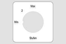 Drehschalterschilder