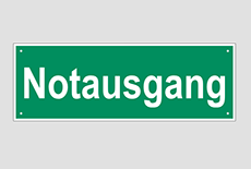 Notausgangsschilder